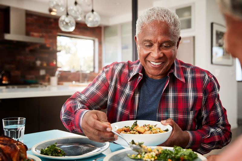 dental implants patient eating