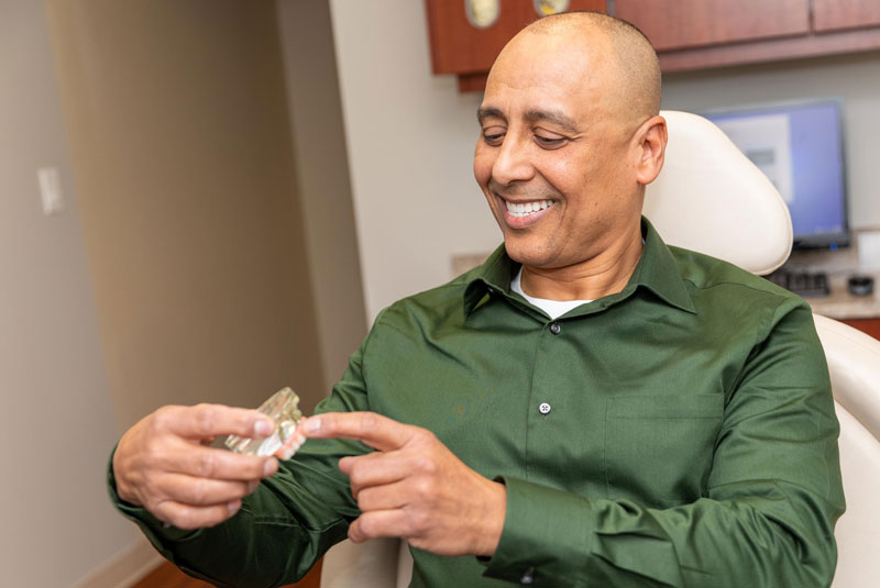 dental implants patient smiling