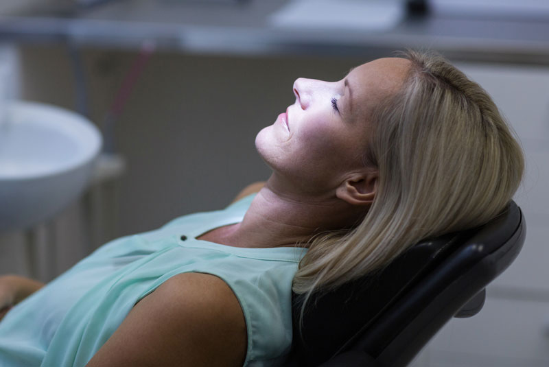 dental patient under sedation