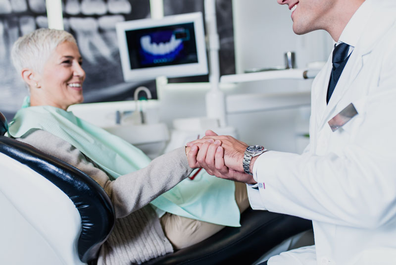 Dental Implant Patient Smiling After Dental Procedure